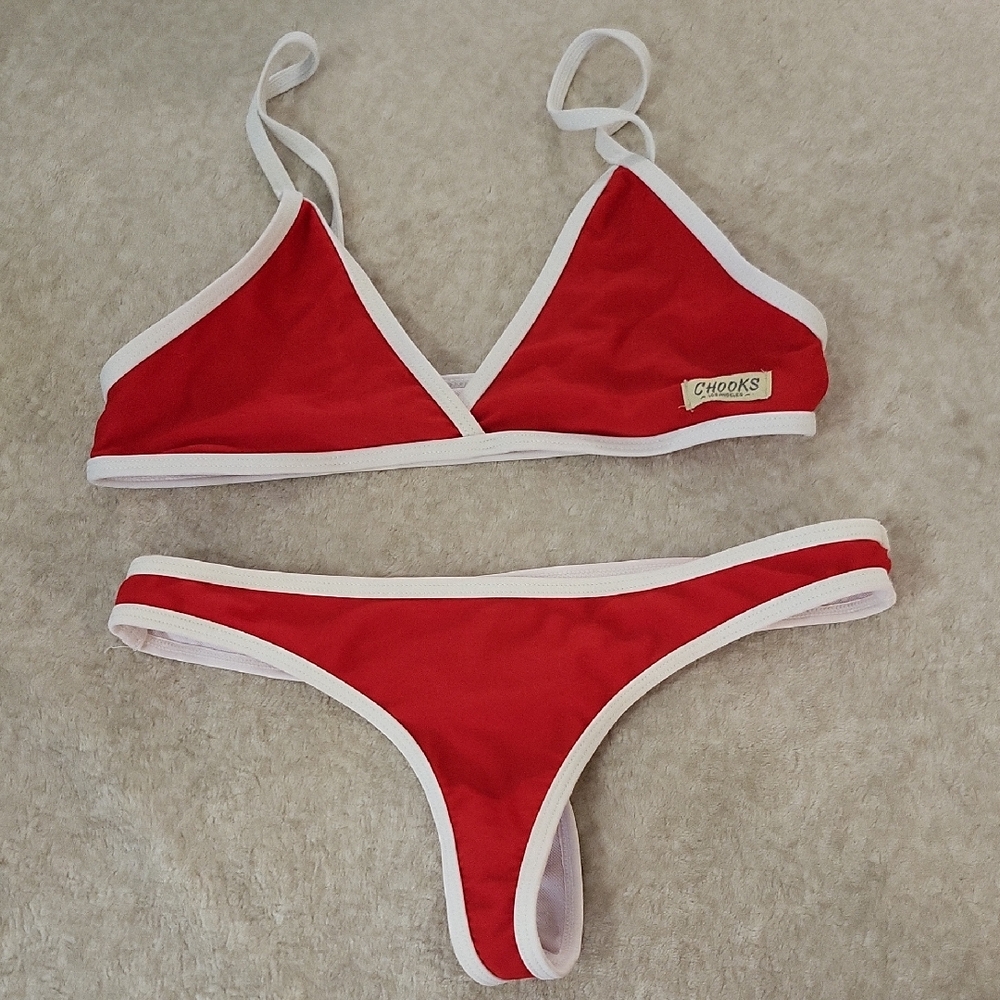 Chooks Red Bikini Set